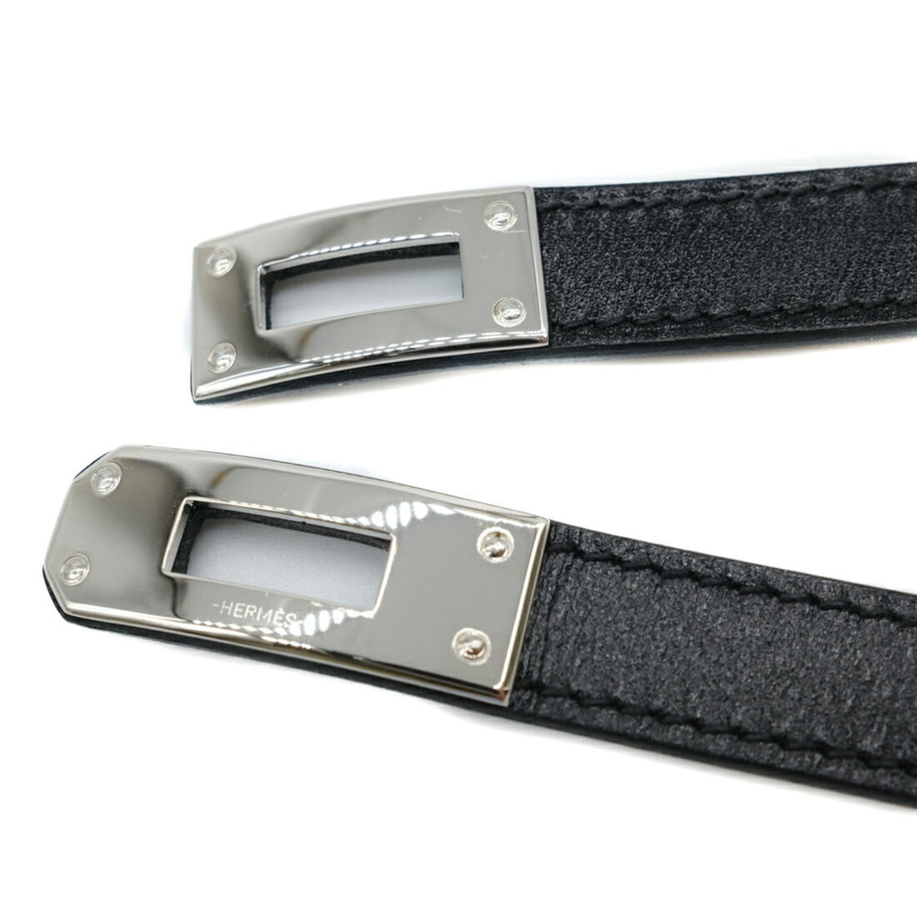 Kelly Bracelet Double Tour Box Calf Leather Black