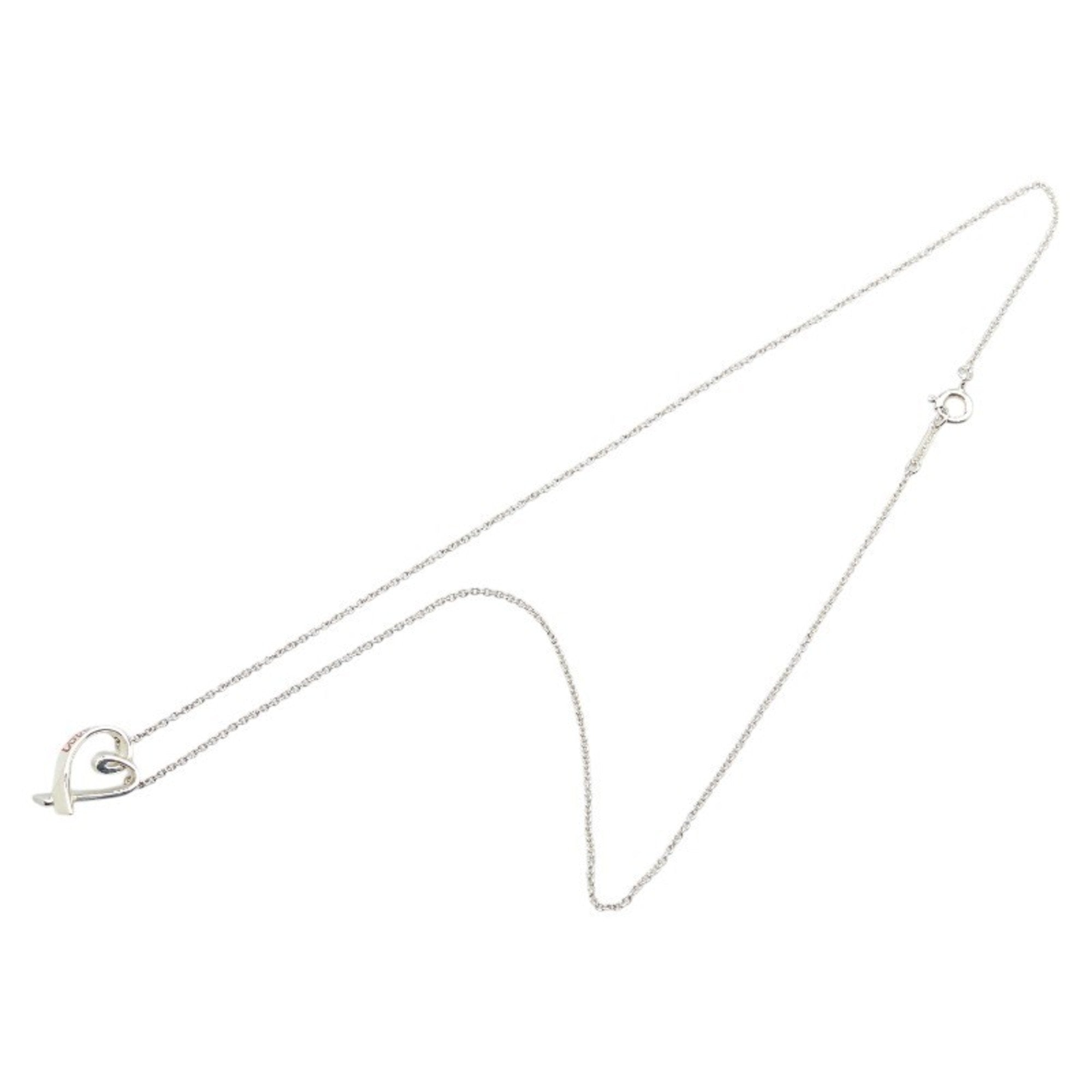Loving Heart Love Pendant Necklace Sterling Silver