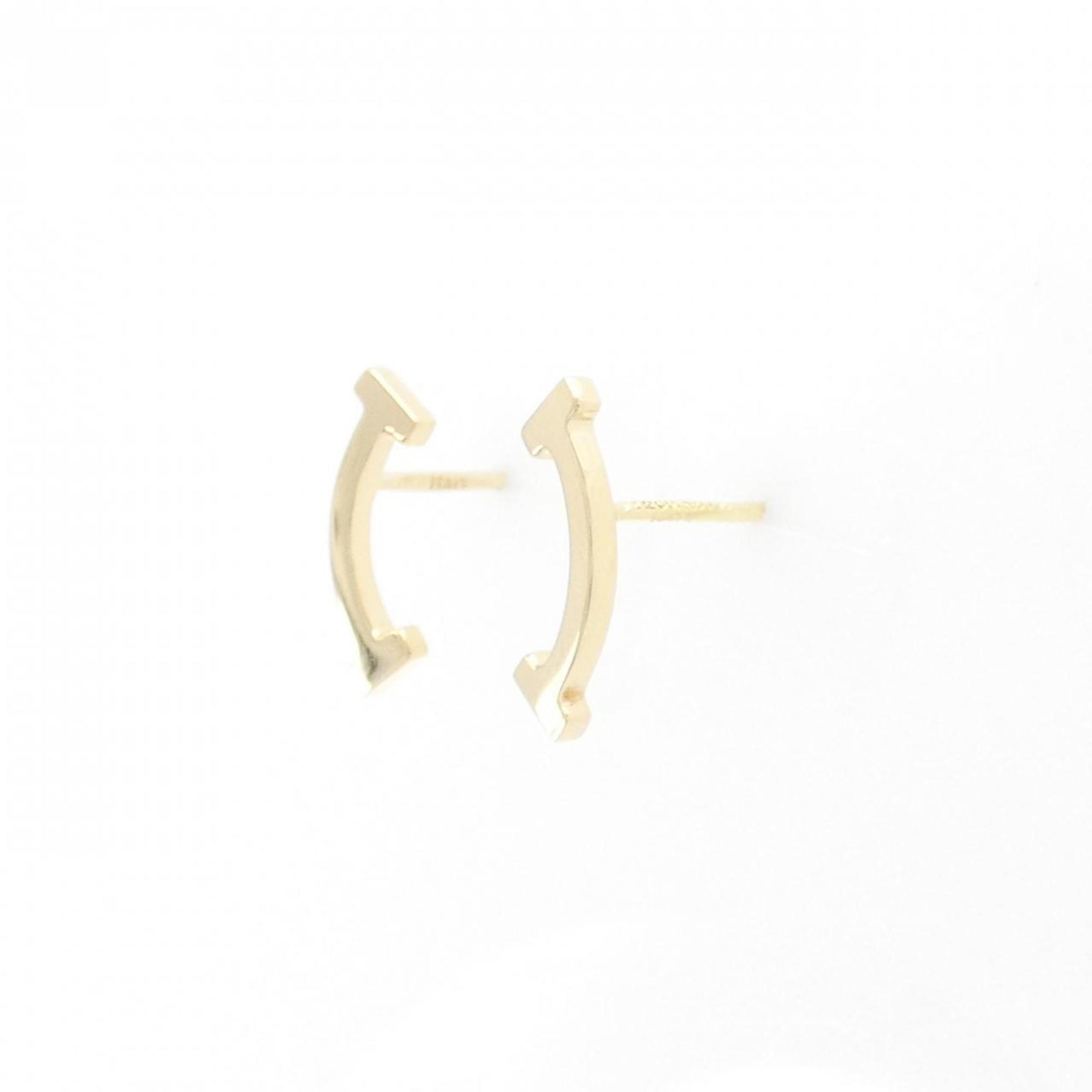 T Smile Pendant Necklace 18K Yellow Gold Earrings 18K Yellow Gold