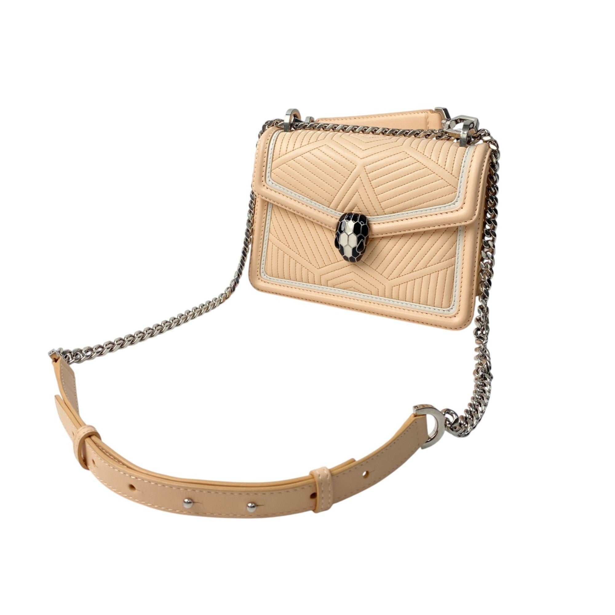 Serpenti Forever Shoulder Bag Quilted Leather Small
