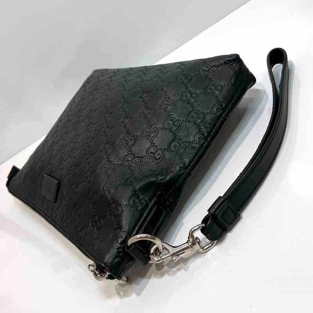 Signature Soft Wristlet Guccissima Leather