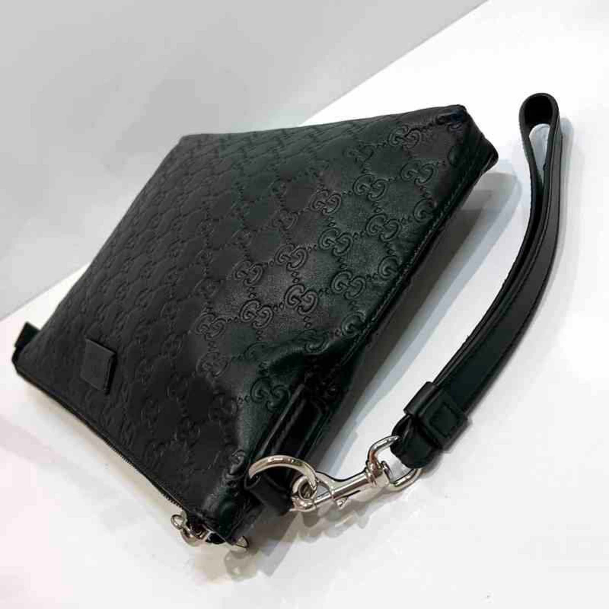 Signature Soft Wristlet Guccissima Leather