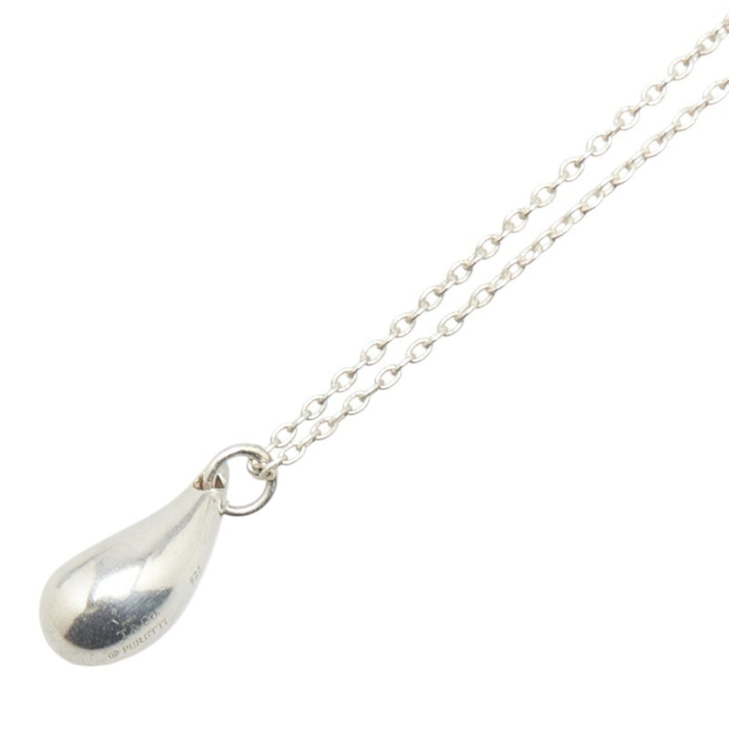 Teardrop Pendant Necklace Sterling Silver