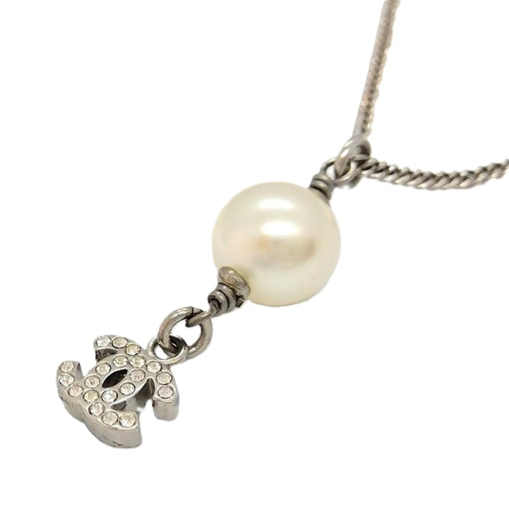 CC Logo Pendant Necklace Metal