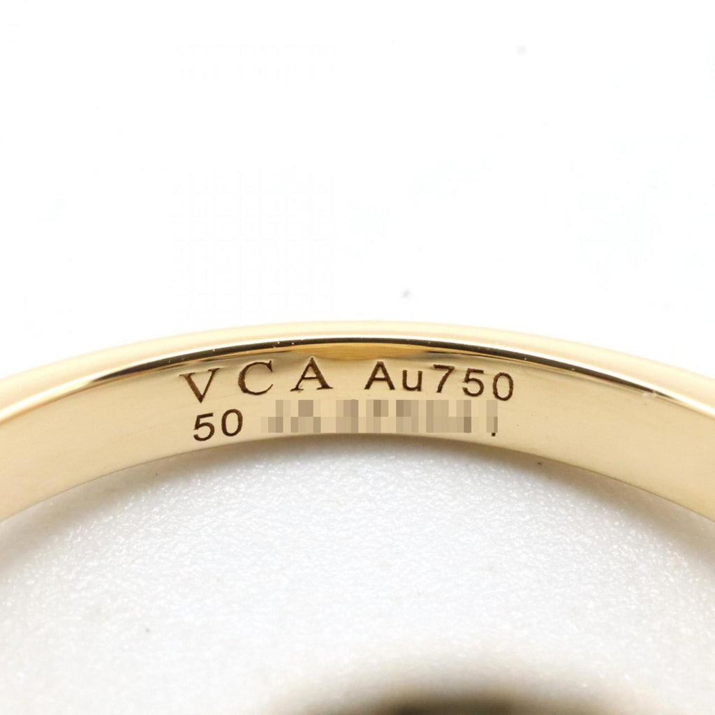 Vintage Alhambra Ring 18K Yellow Gold and Malachite