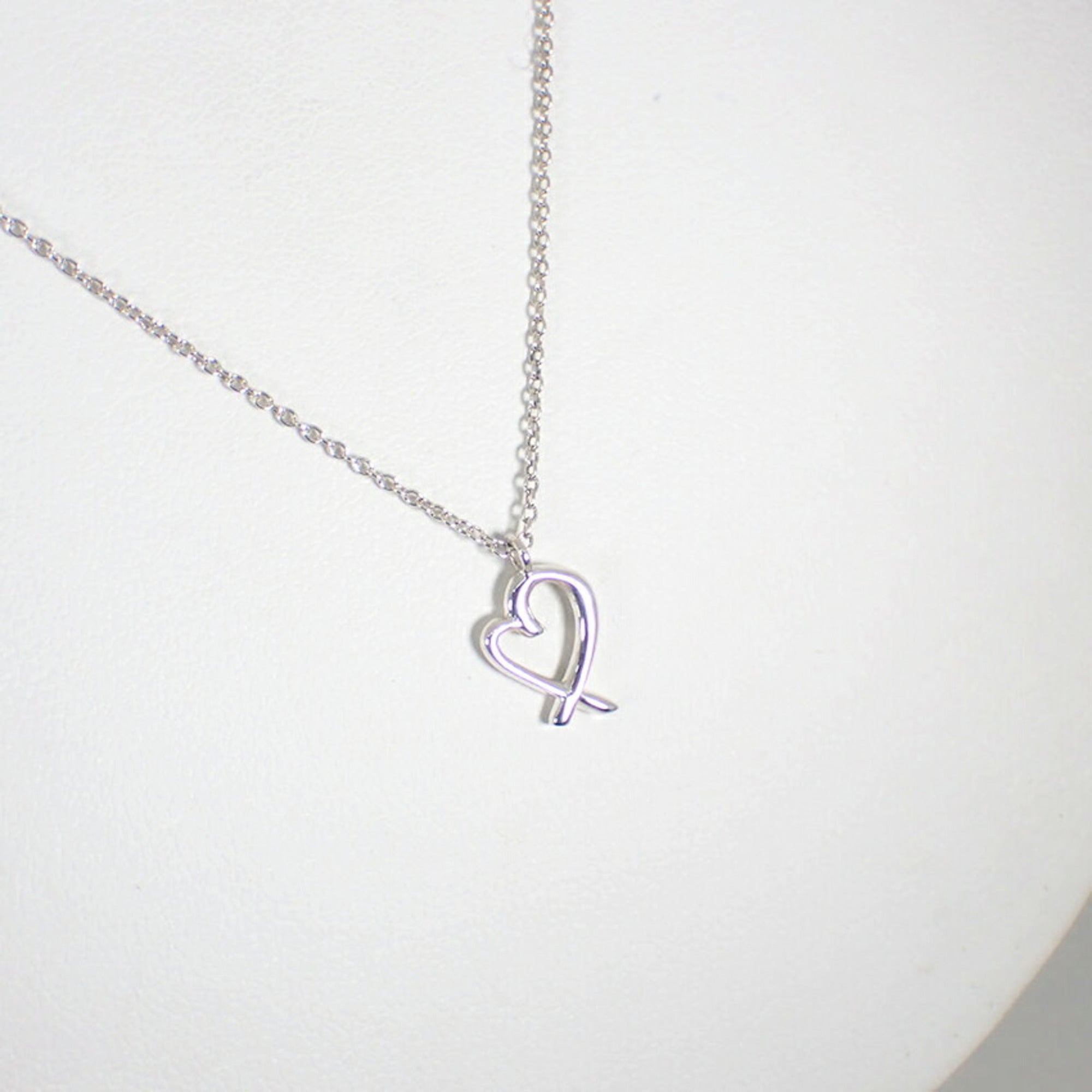 Loving Heart Pendant Necklace Sterling Silver