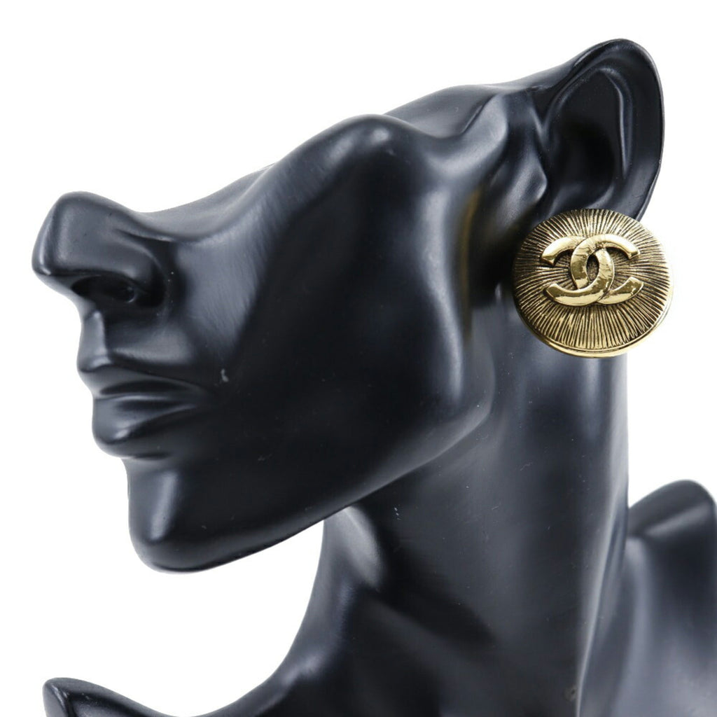 CC Logo Clip-On Earrings Metal