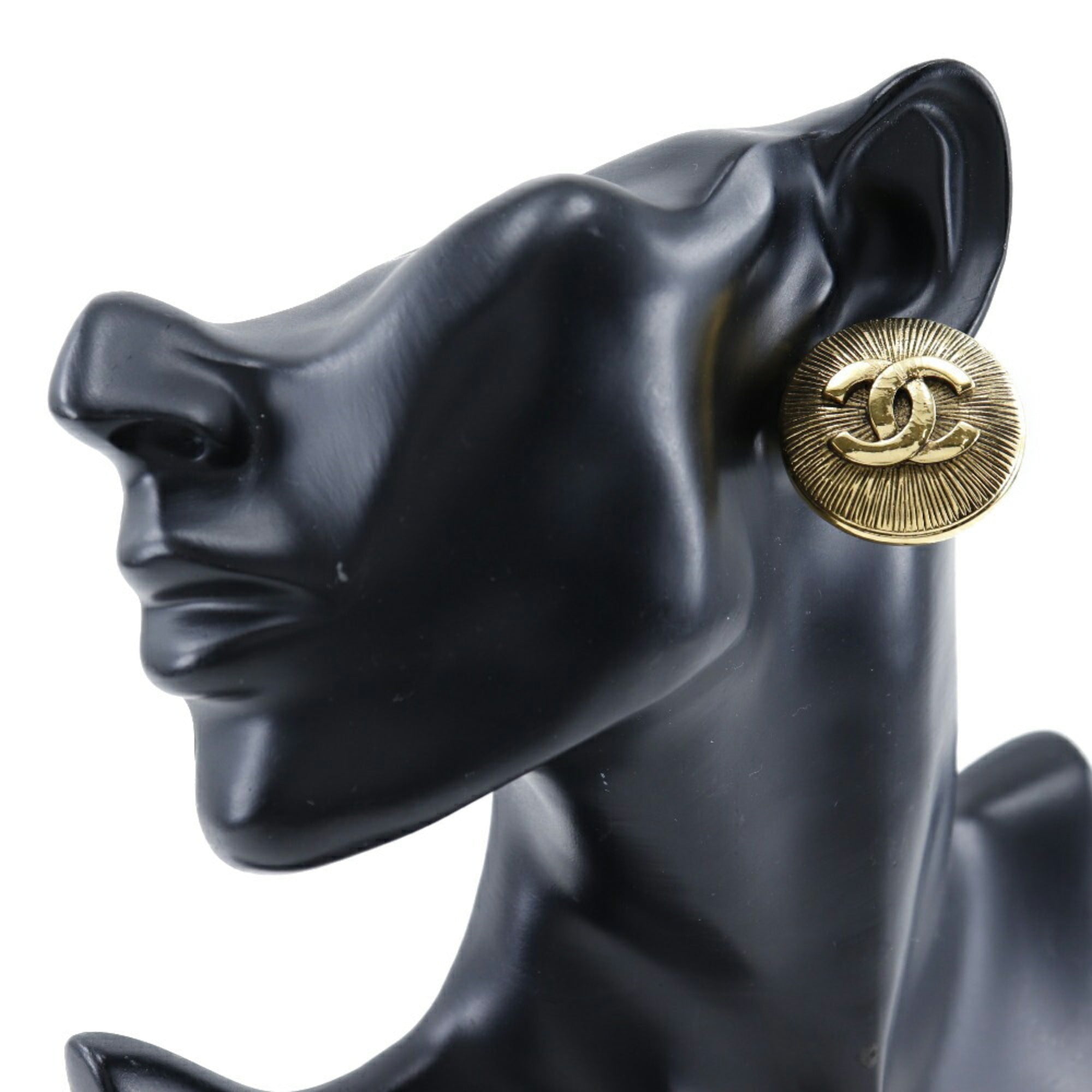 CC Logo Clip-On Earrings Metal
