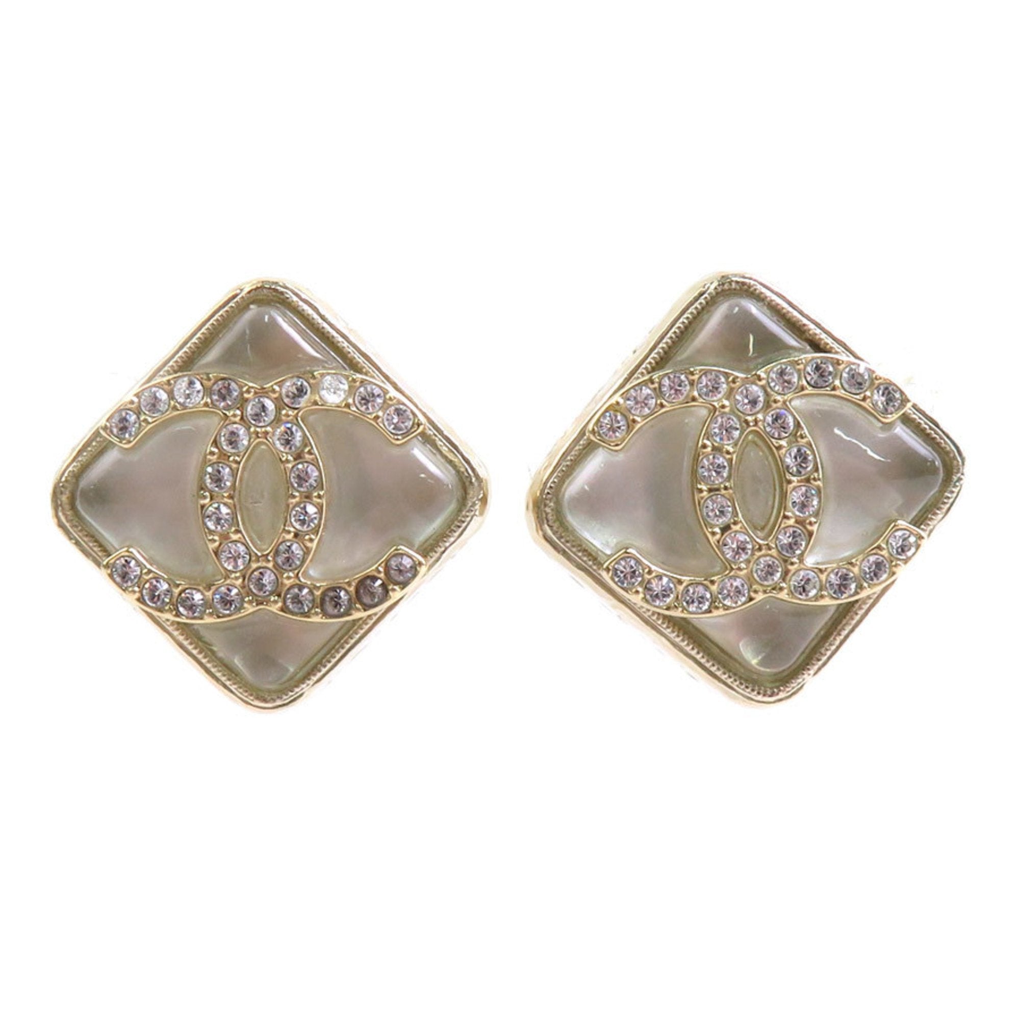 CC Logo Earrings Gold-Tone Metal Gold-Tone Metal