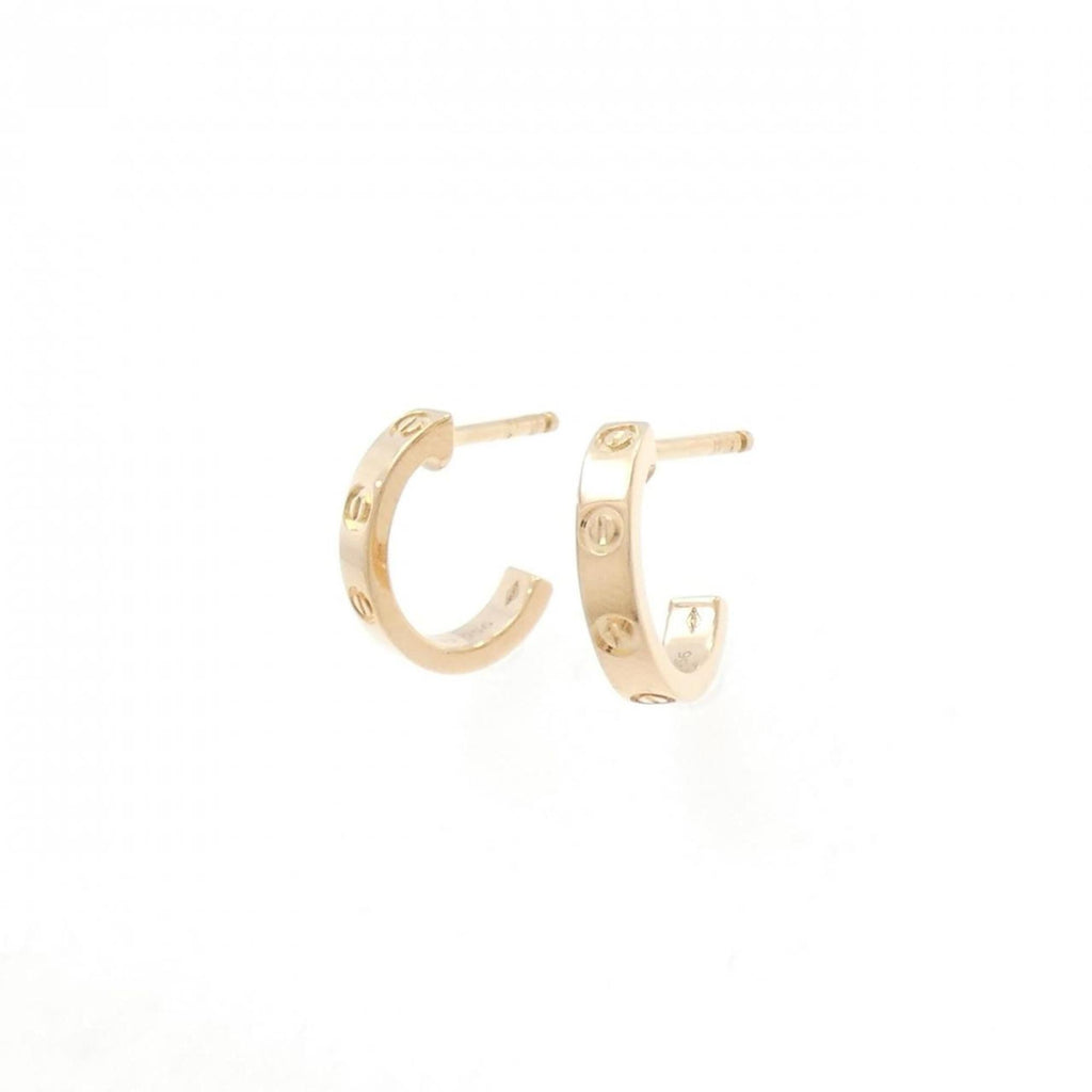 Love Mini Half Hoop Earrings 18K Rose Gold 18K Rose Gold