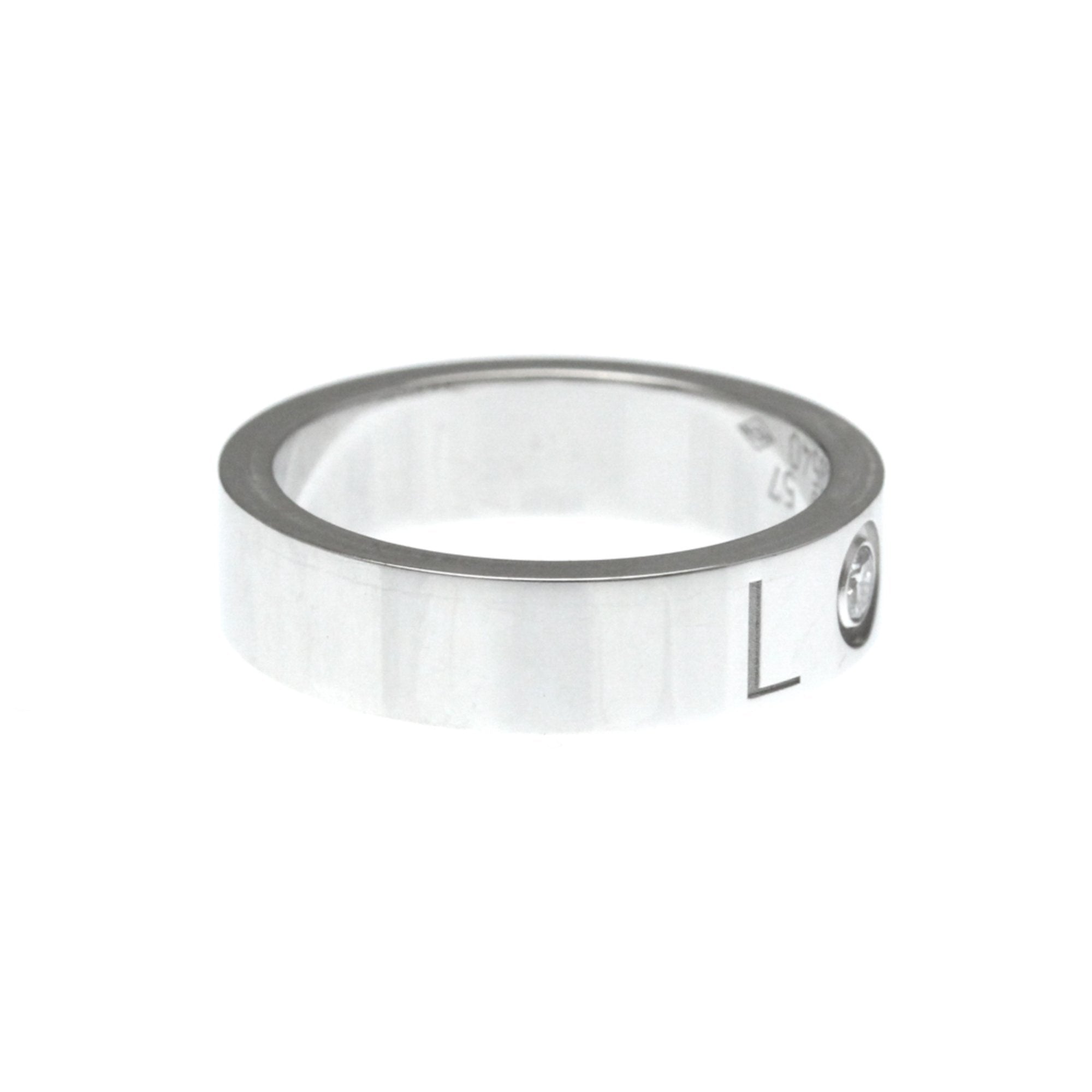 Love Ring 18K White Gold with Diamond