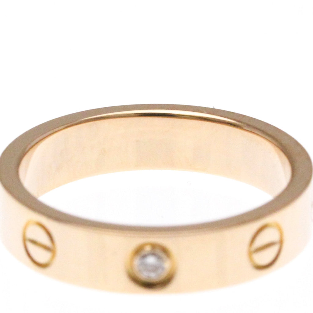 Love Ring 18K Rose Gold Mini with Diamond