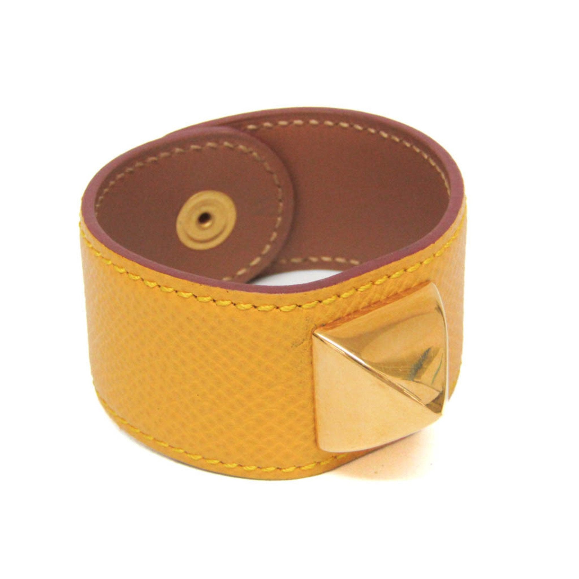 Courchevel Leather Bracelet Yellow