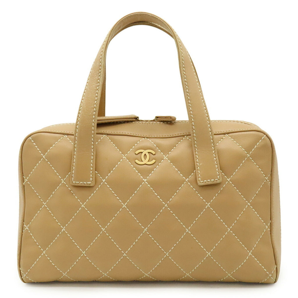 Surpique Zip Around Satchel Quilted Leather Medium