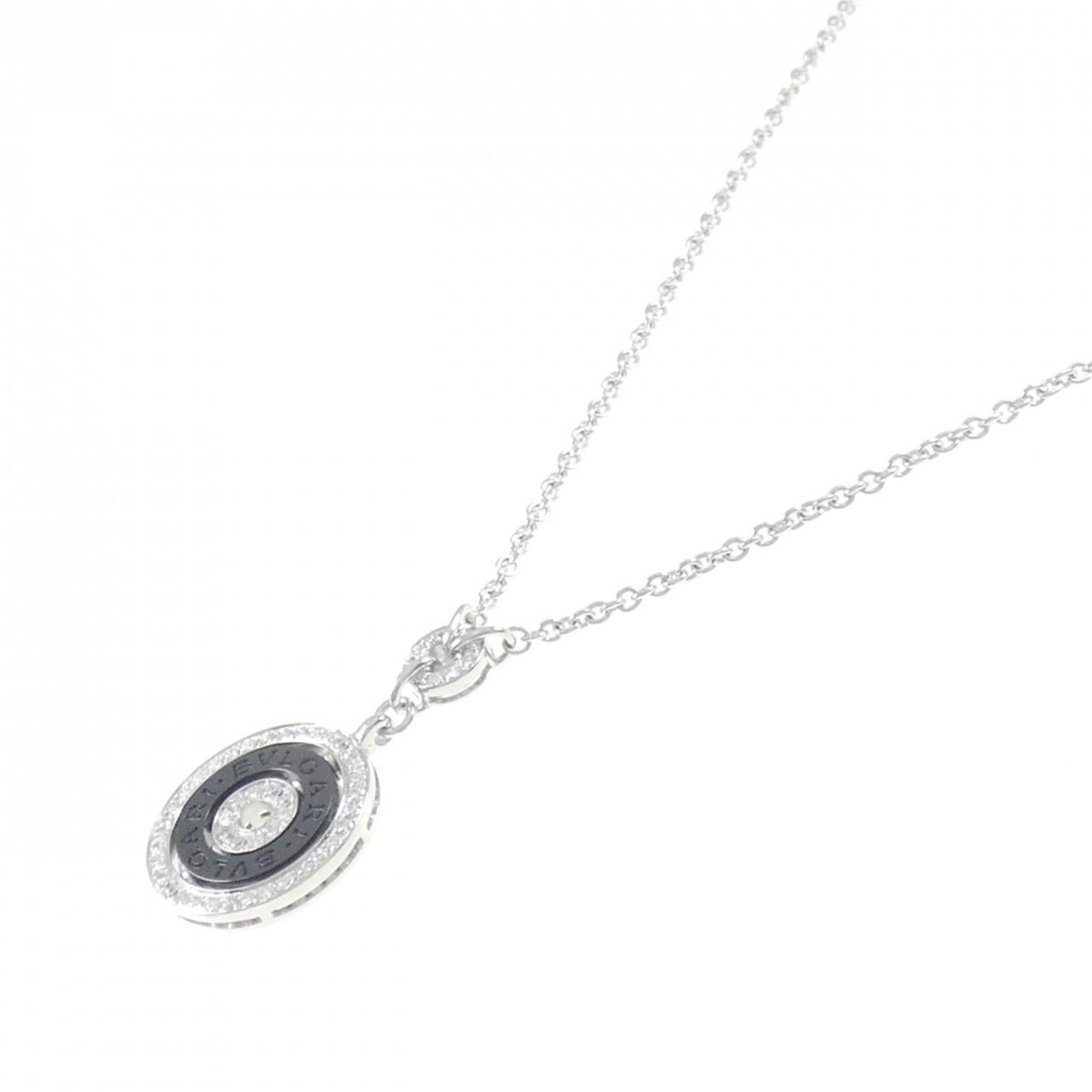Astrale Pendant Necklace Ceramic and 18K White Gold with Diamond