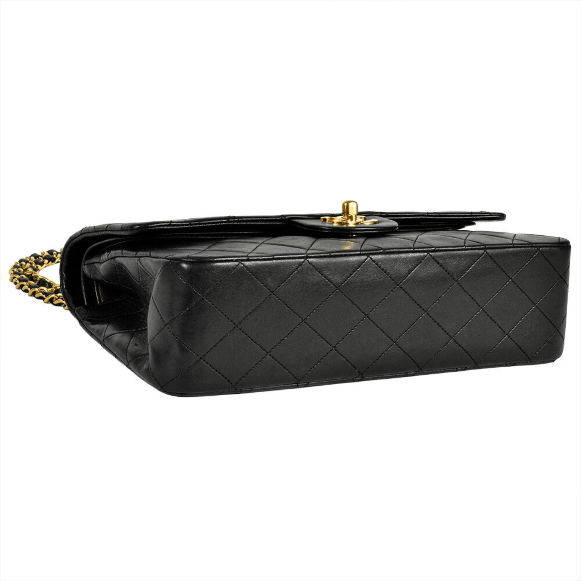 Vintage Classic Double Flap Bag Quilted Lambskin Medium