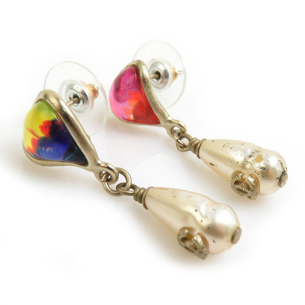 CC Logo Earrings Gold-Tone Metal