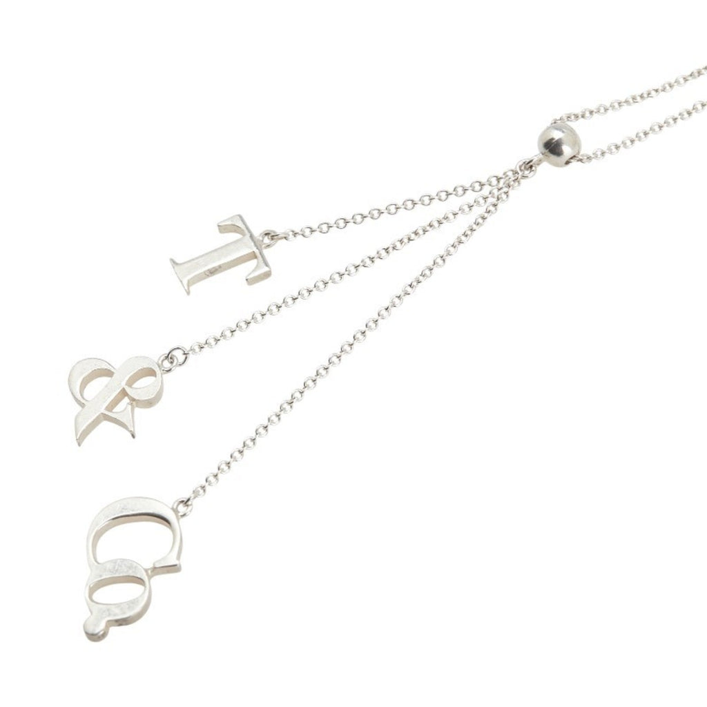 T Pendant Necklace Sterling Silver