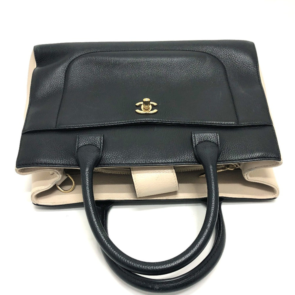 Neo Executive Tote Grained Calfskin Small