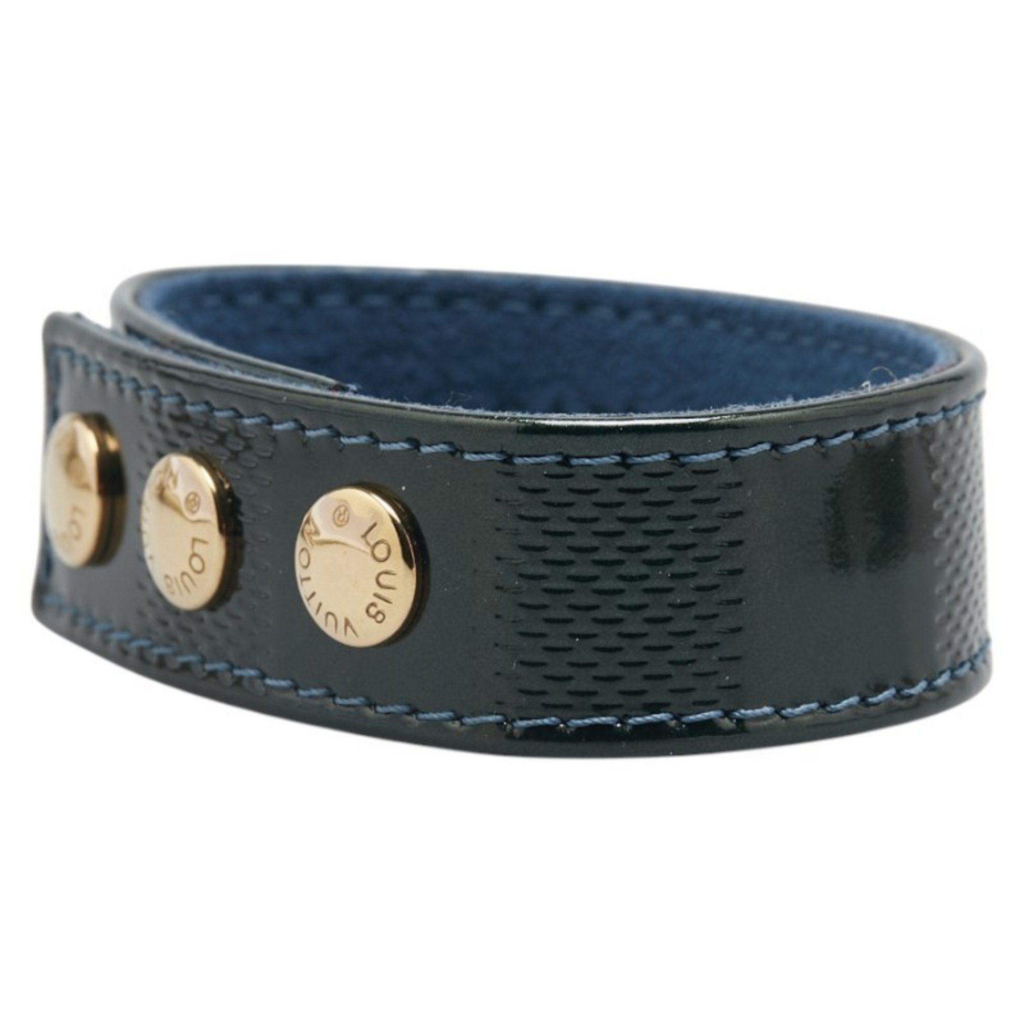 Damier Bracelet Patent Leather Green