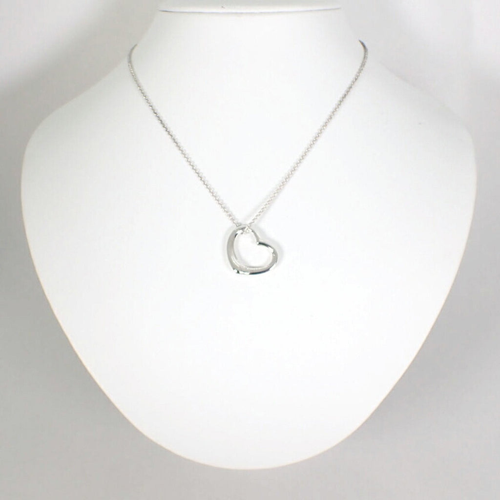 Heart Pendant Necklace Sterling Silver