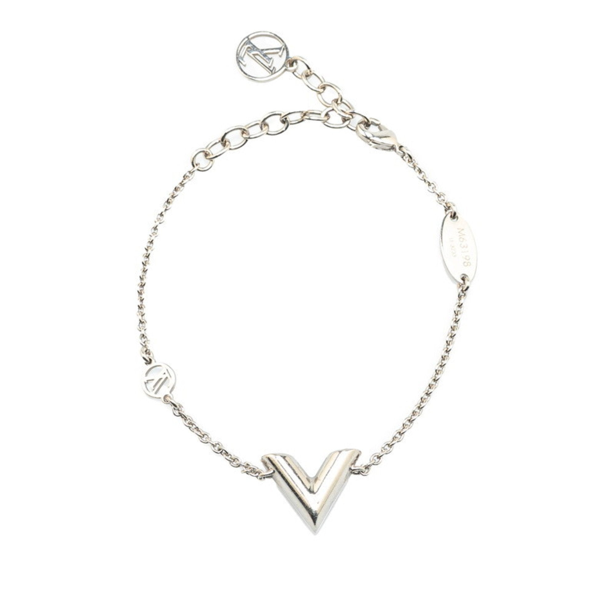 Essential V Bracelet Silver Metal