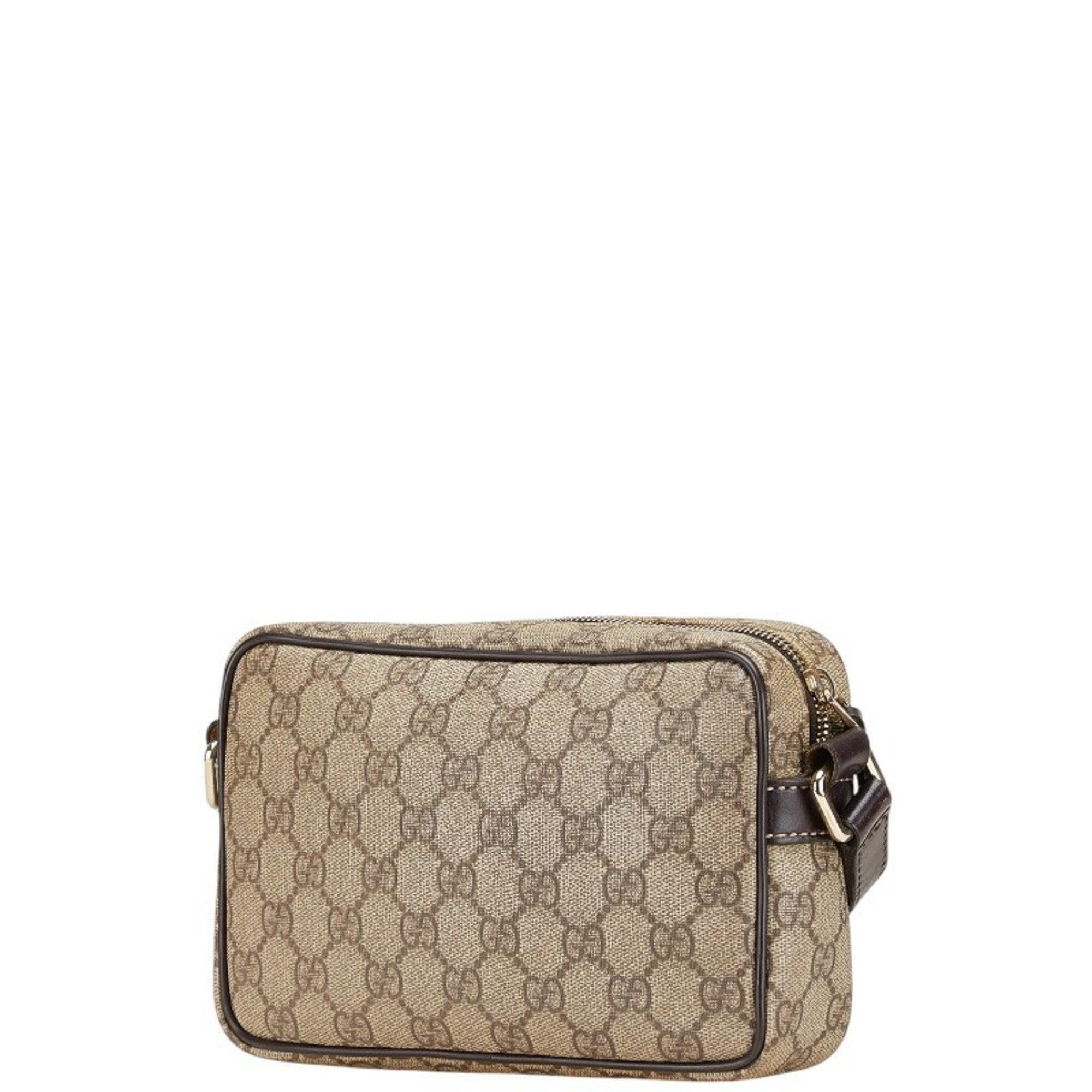 Front Zip Camera Bag GG Coated Canvas Small