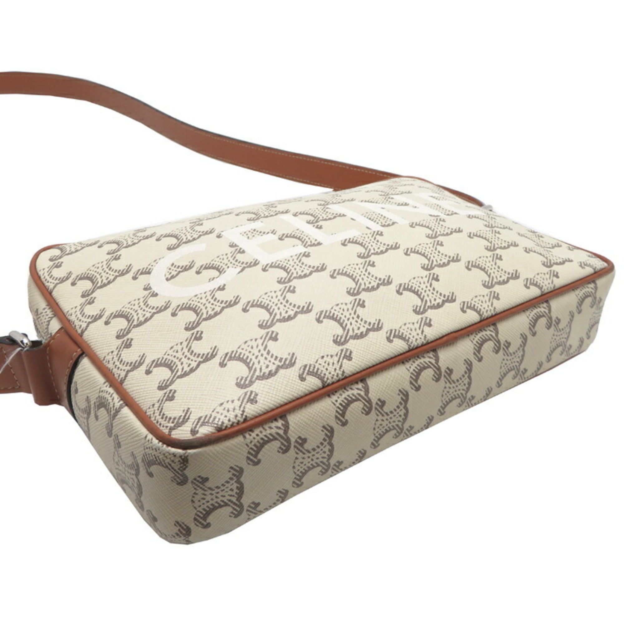 Triomphe East-West Shoulder Bag Triomphe Coated Canvas