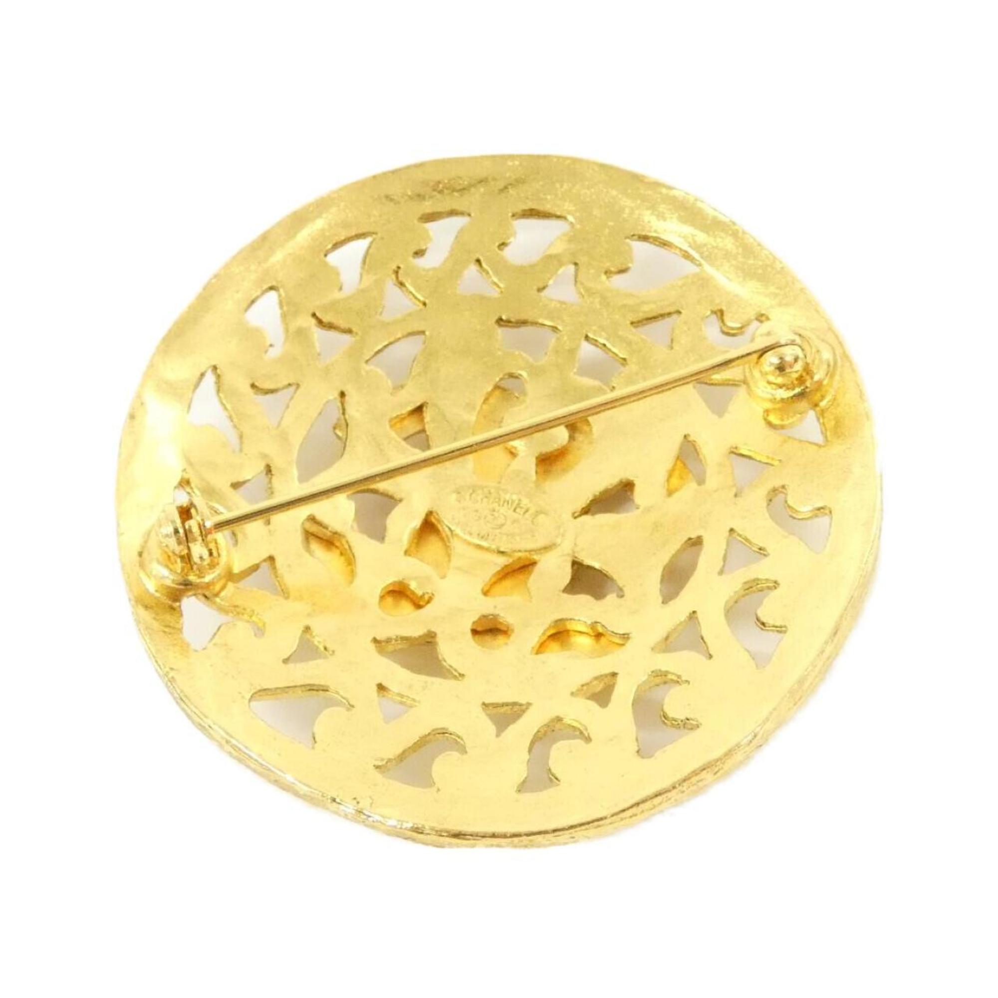 Brooch Gold-Tone Metal