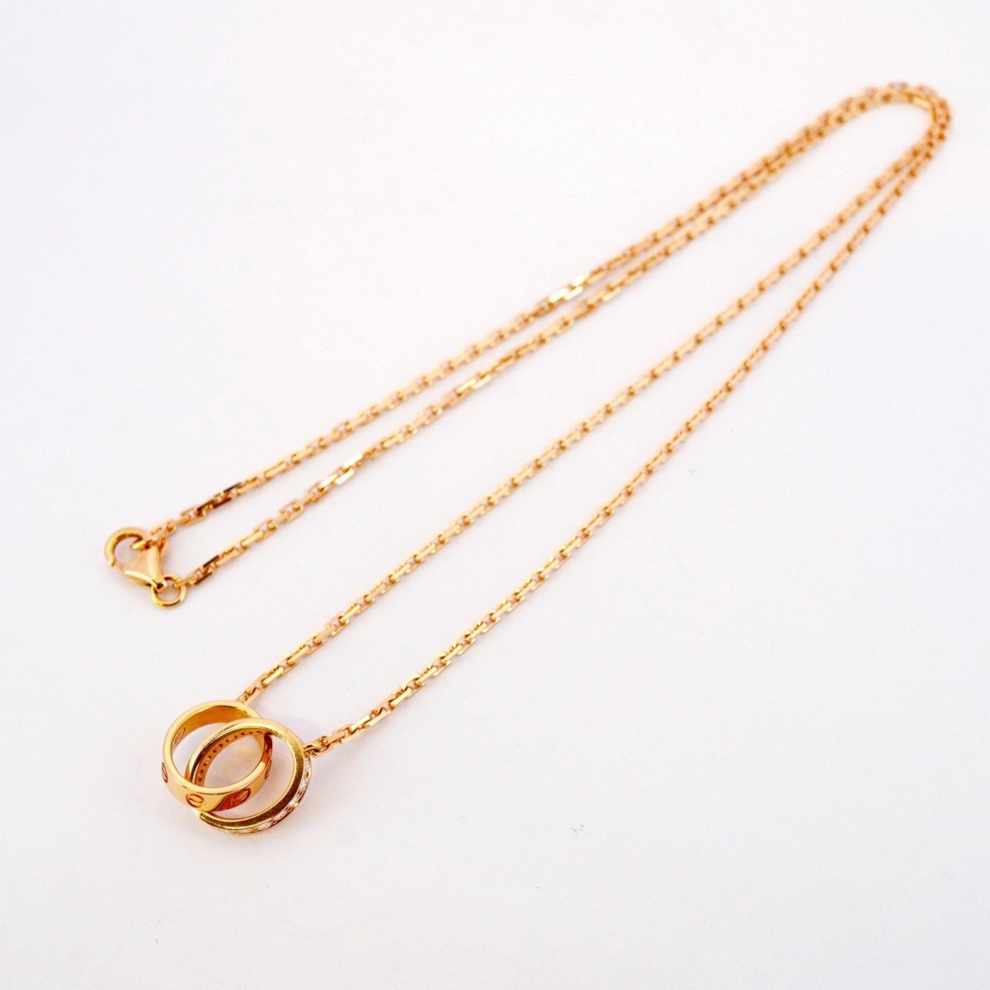 Pendant Necklace 18K Rose Gold with Diamond