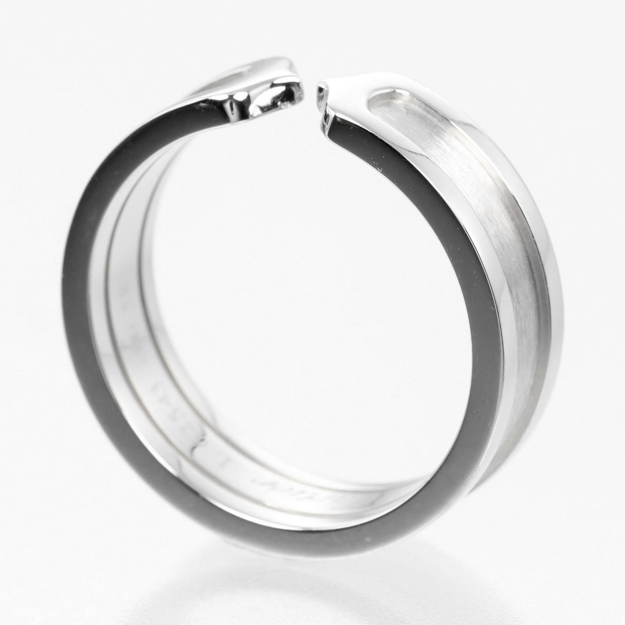 2C Band Ring 18K White Gold