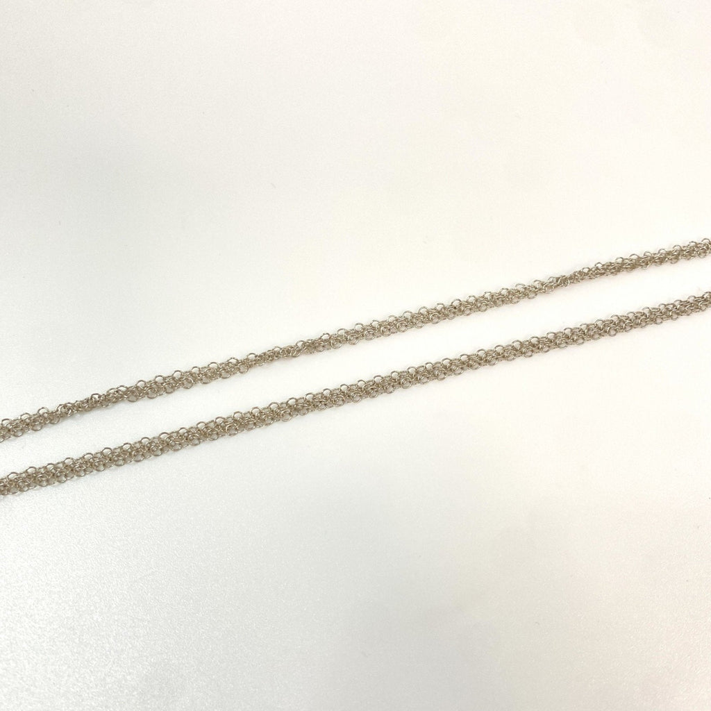 Mesh Pendant Necklace Sterling Silver