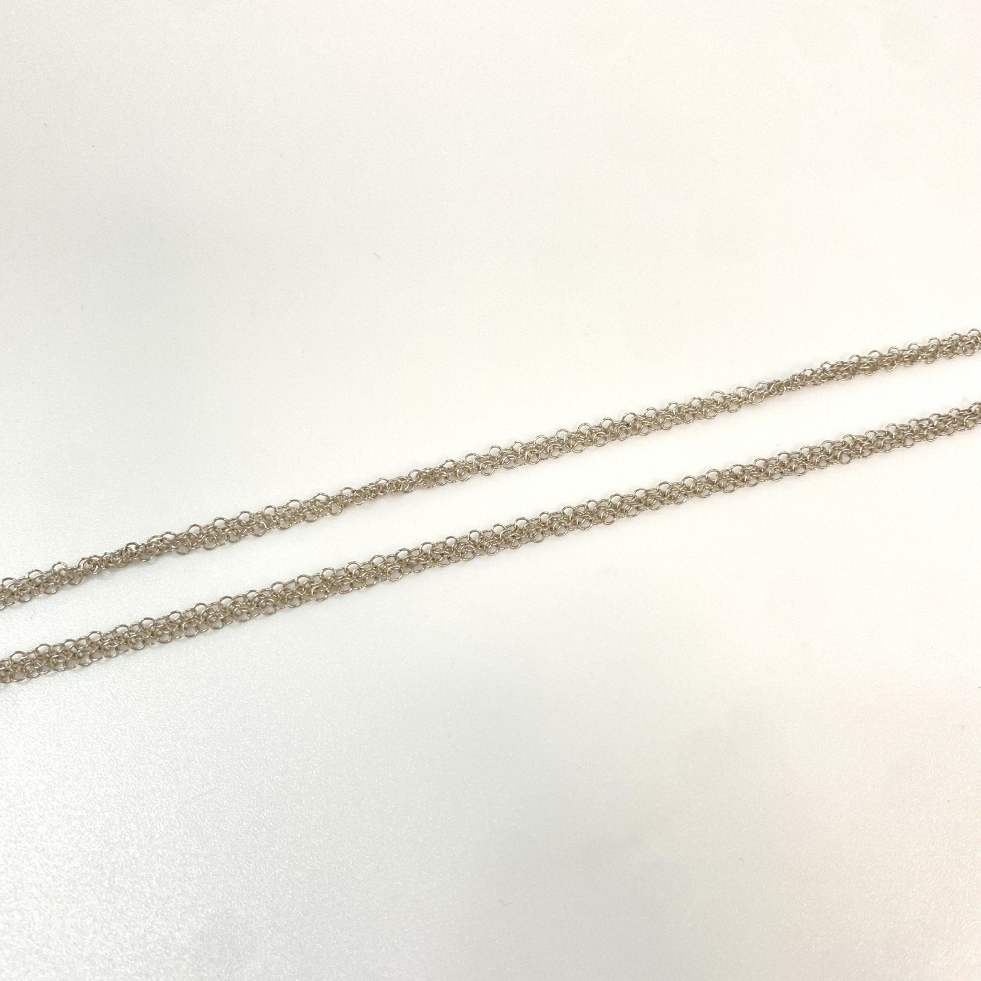 Mesh Pendant Necklace Sterling Silver