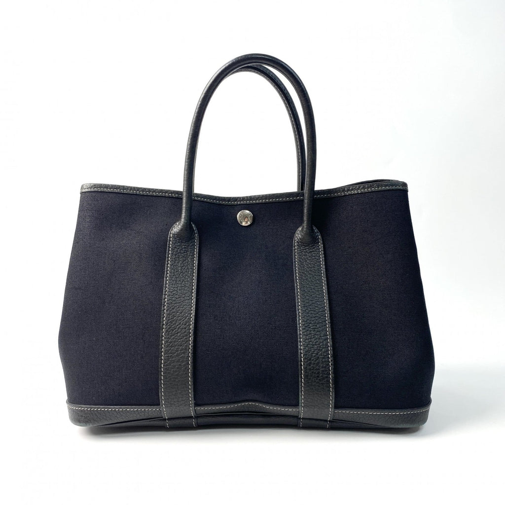Garden Party Tote Toile and Leather 30