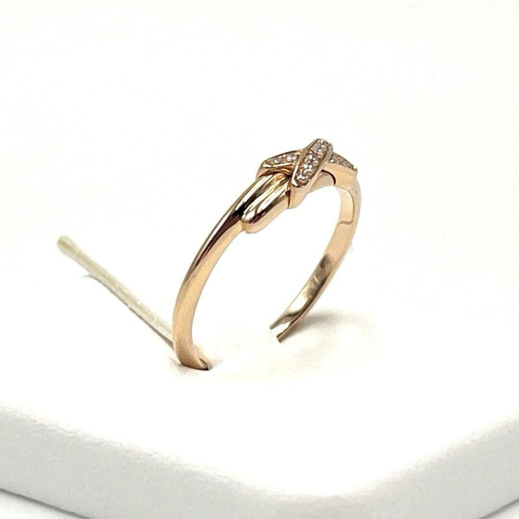 Lien Ring 18K Rose Gold With Diamond