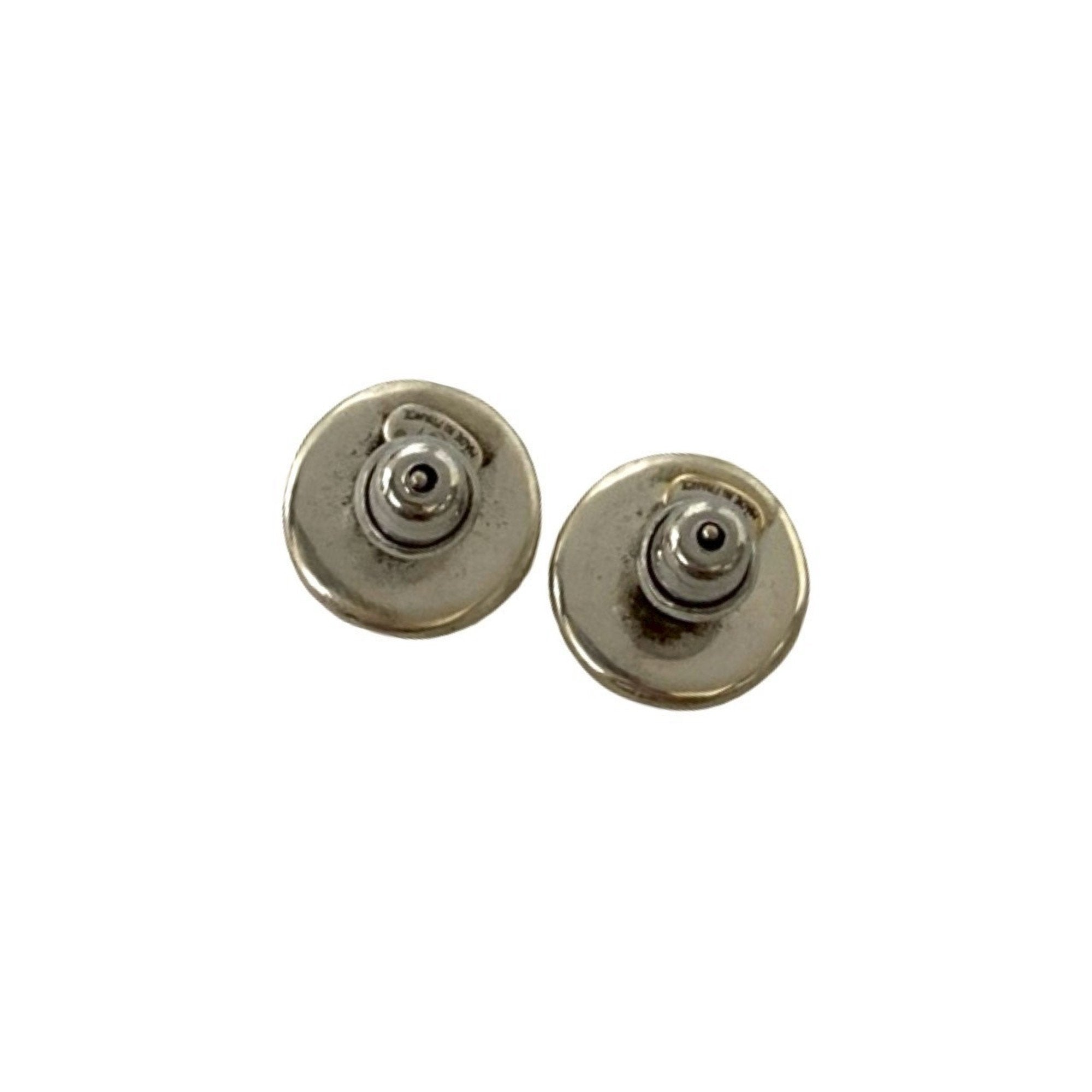CC Logo Earrings Sterling Silver Silver-Tone Metal