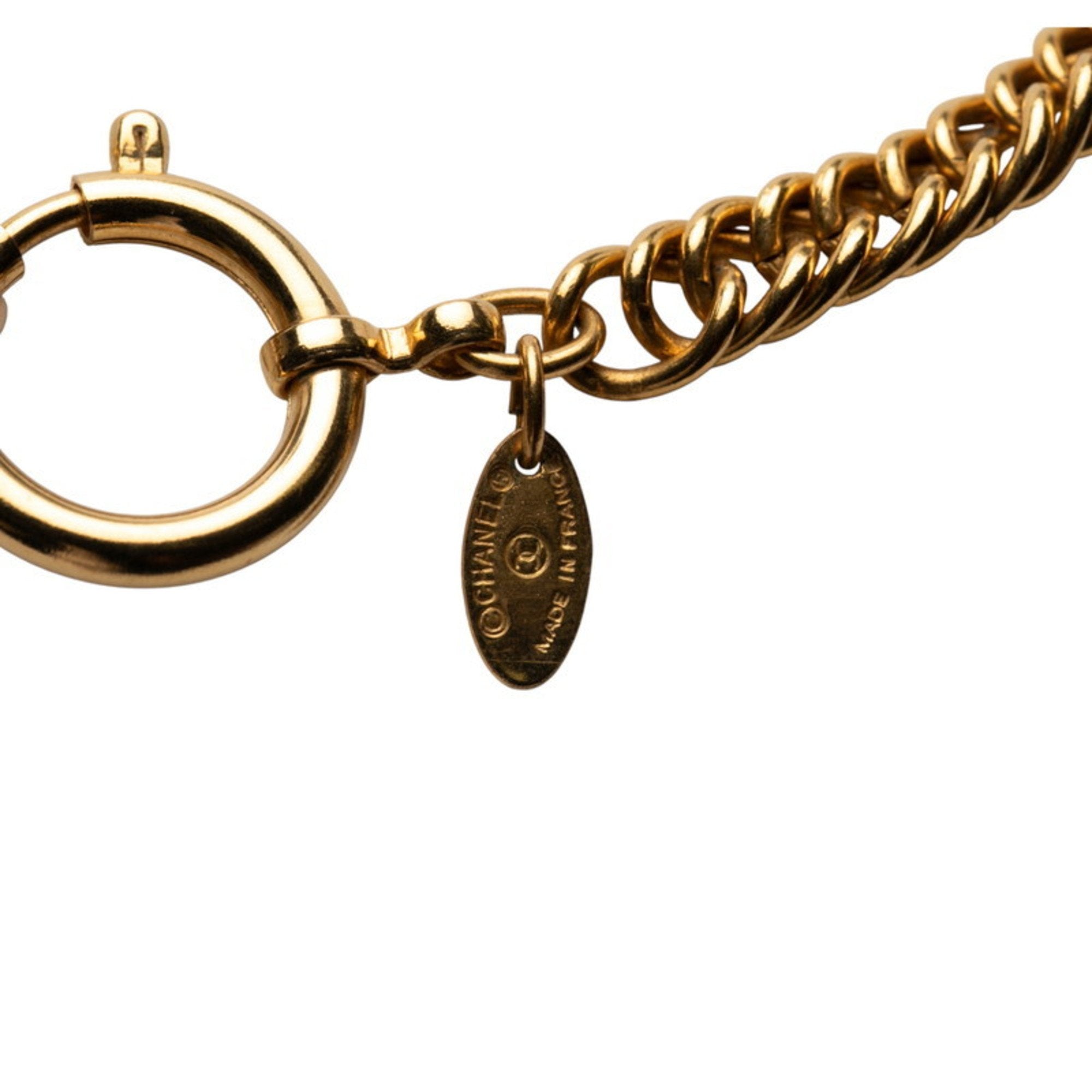 CC Logo Pendant Necklace Metal