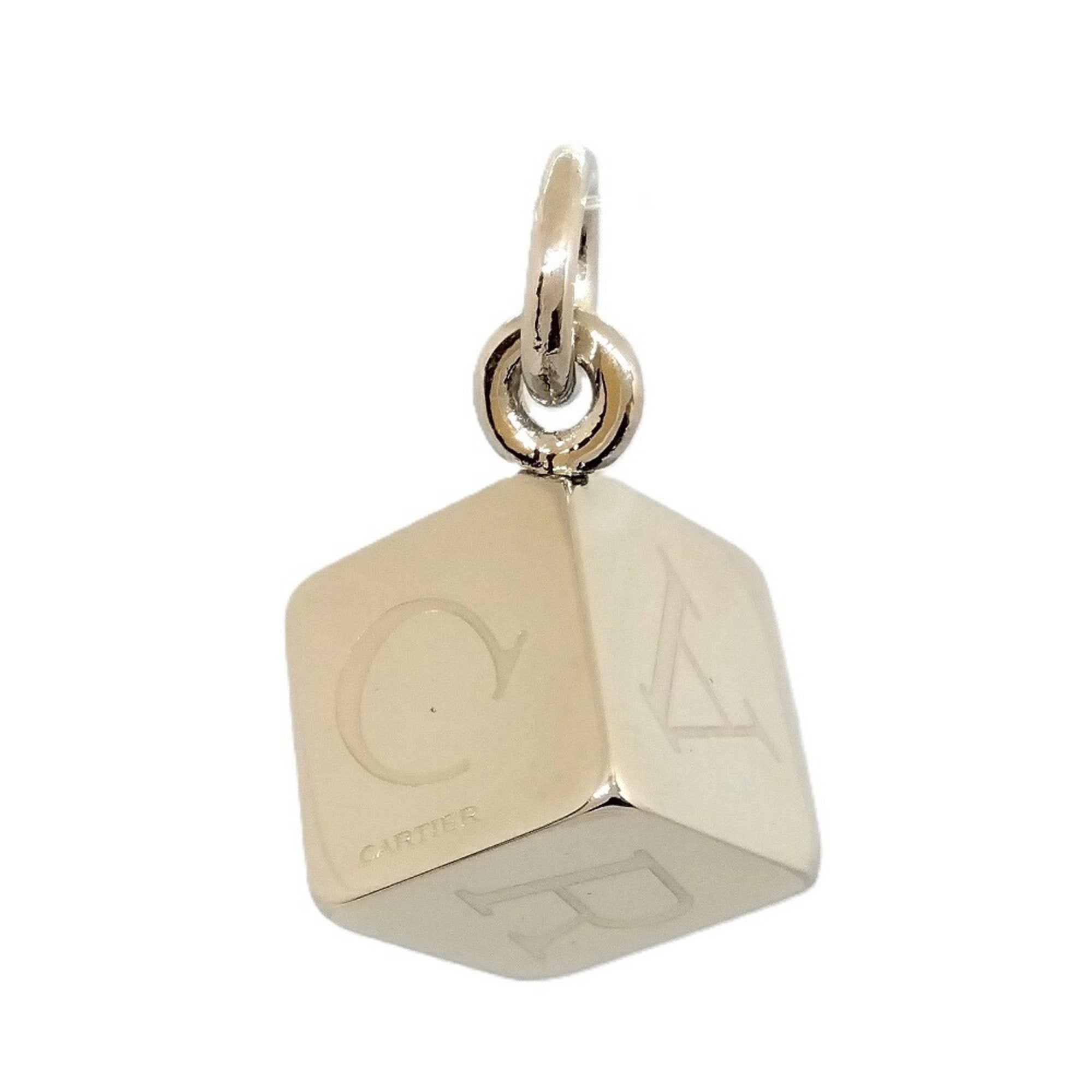 Dice Pendant Necklace Sterling Silver Cube