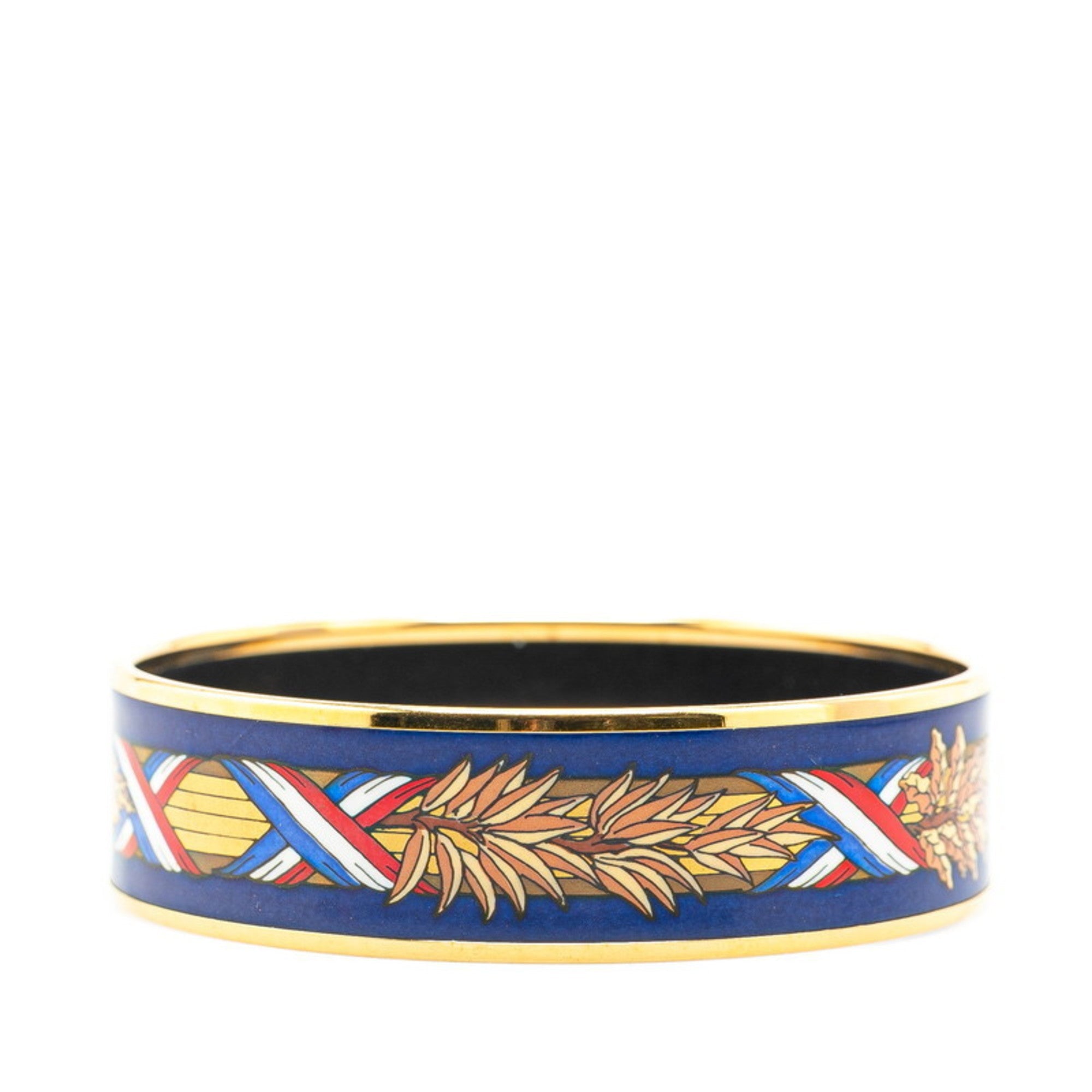 Bracelet Cloisonné and Enamel Gold Multicolor