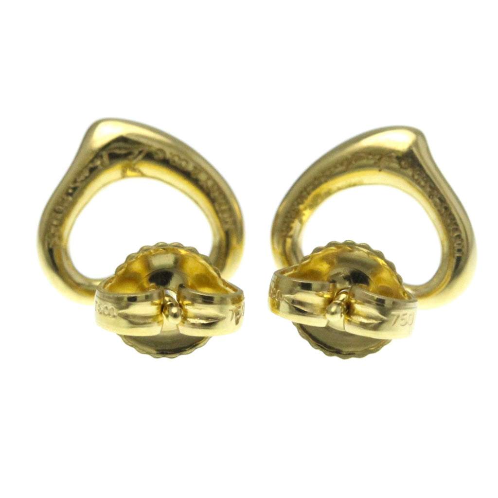 Open Heart Earrings 18K Yellow Gold 10.7mm 18K Yellow Gold