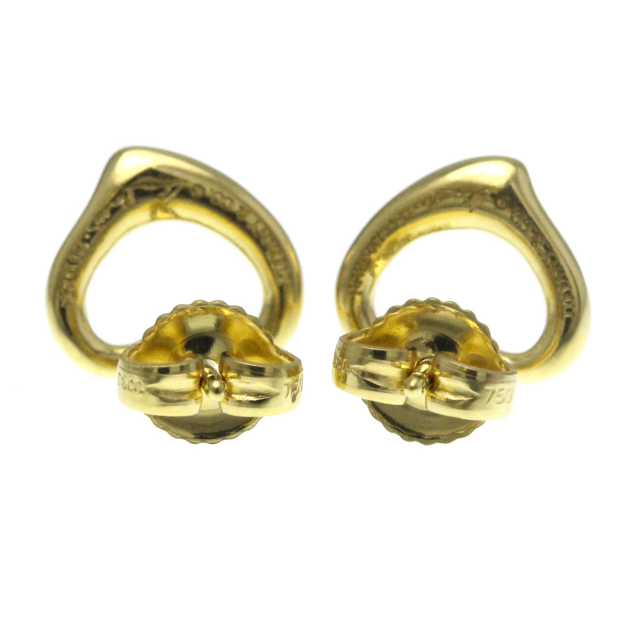 Open Heart Earrings 18K Yellow Gold 10.7mm 18K Yellow Gold
