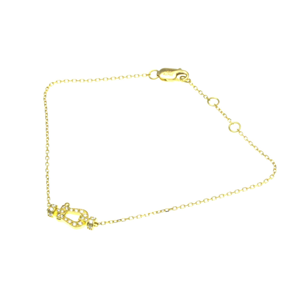Force 10 Bracelet 18K Yellow Gold With Diamond Mini