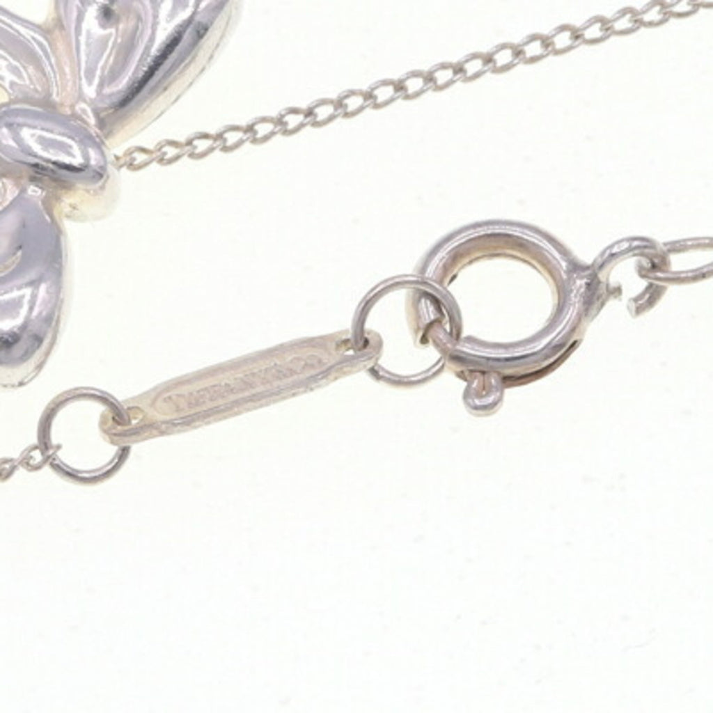 Ribbon Pendant Necklace Sterling Silver