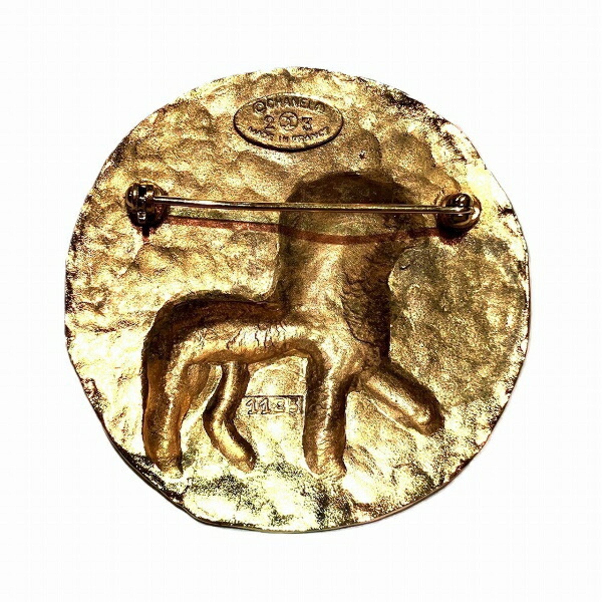 CC Logo Brooch Metal