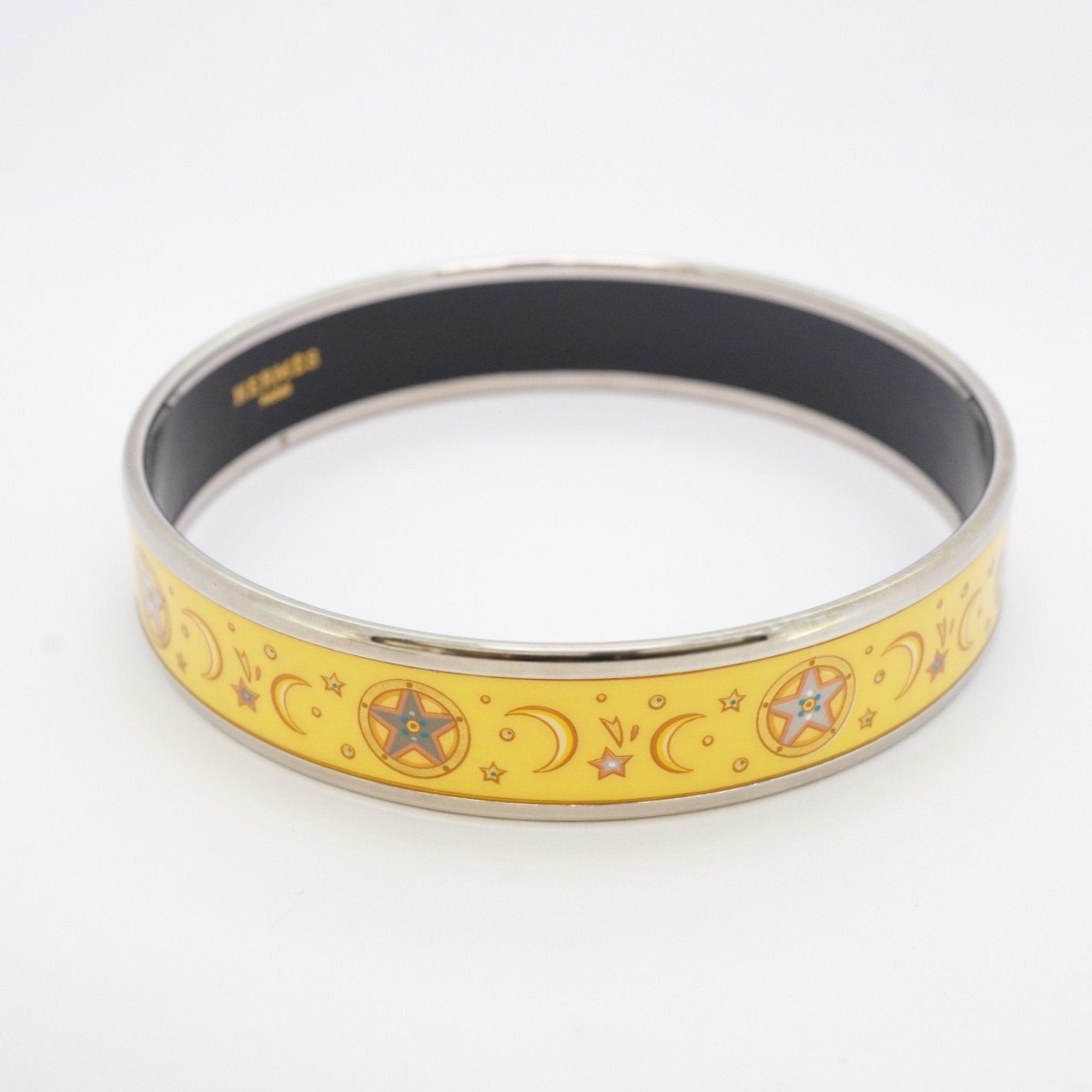 Bracelet Cloisonné and Enamel and Metal Multi-Color Silver Yellow