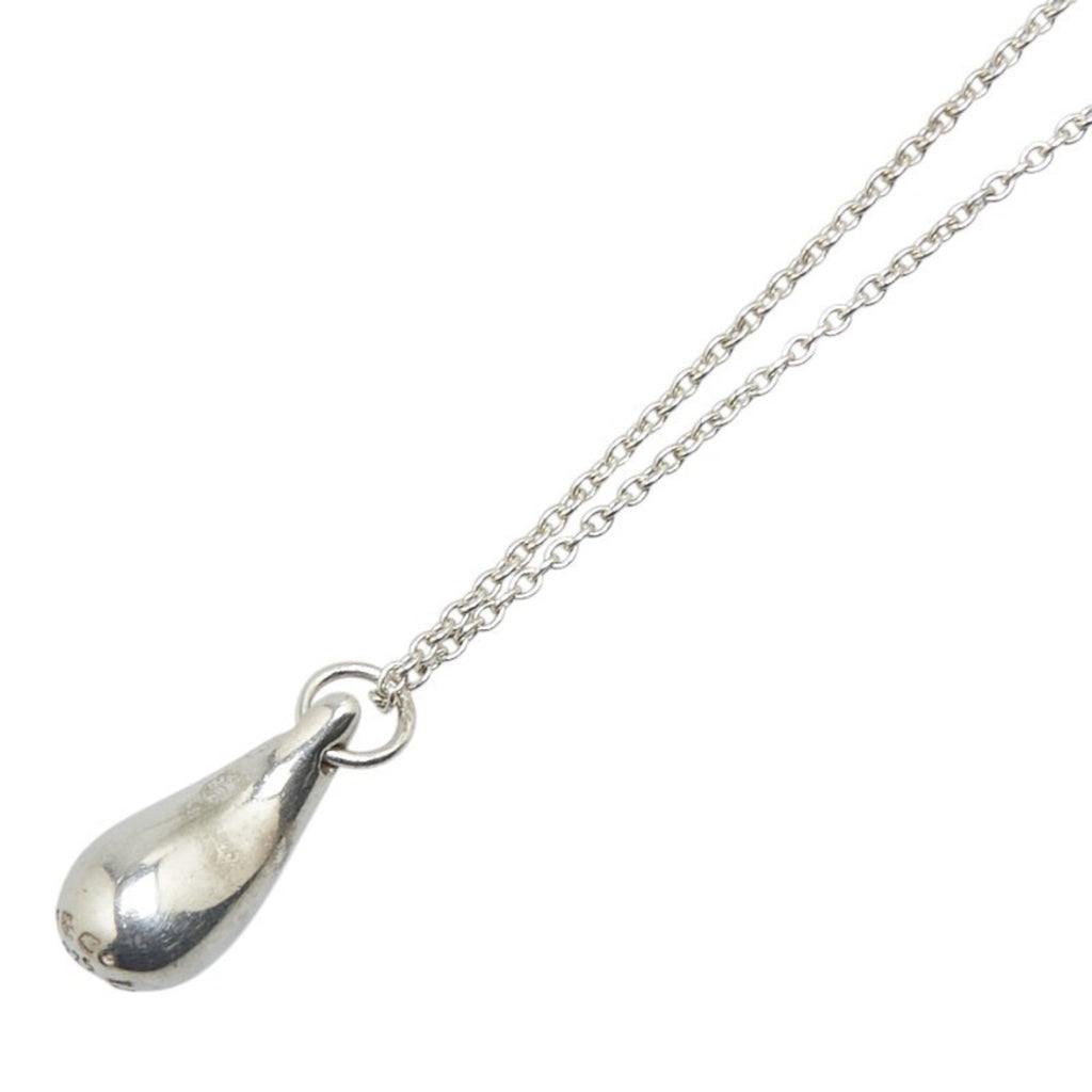 Teardrop Pendant Necklace Sterling Silver