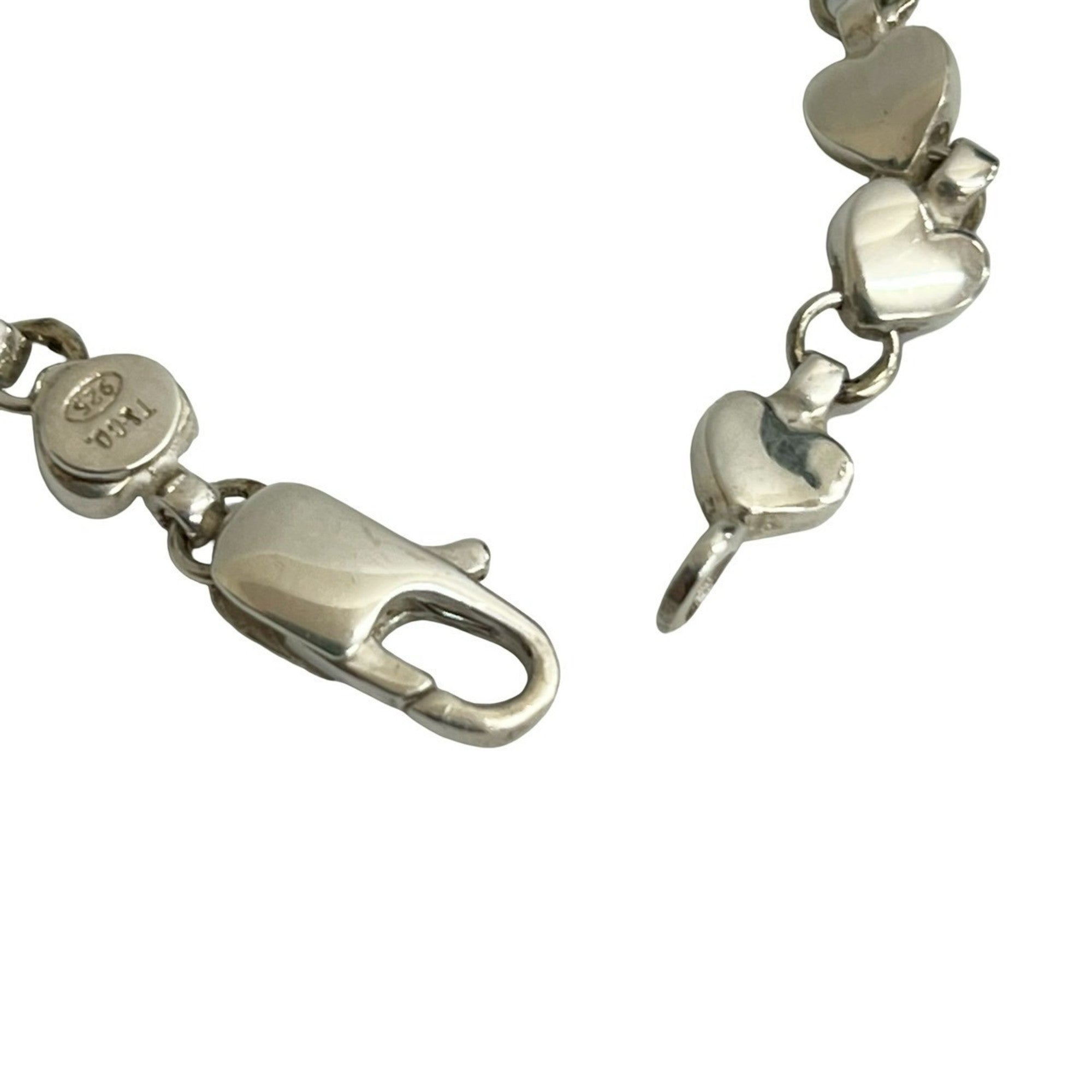 Puff Heart Bracelet Sterling Silver