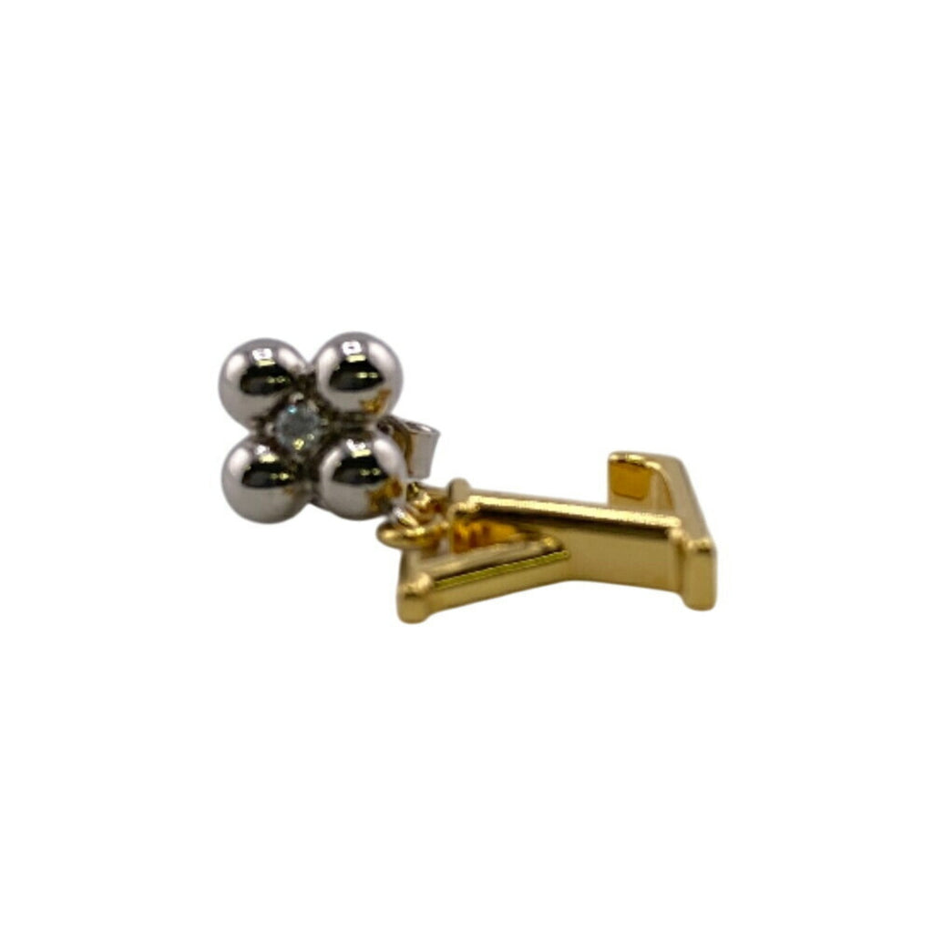 Single Earring Gold-Tone Metal