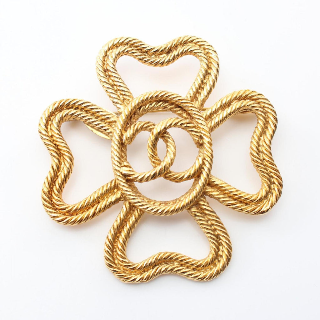 CC Logo Brooch Metal