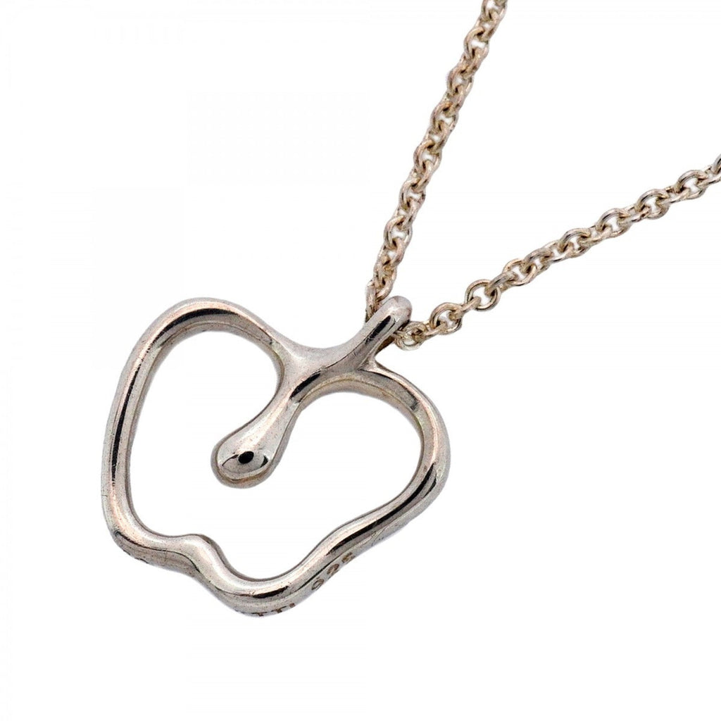 Apple Pendant Necklace Sterling Silver